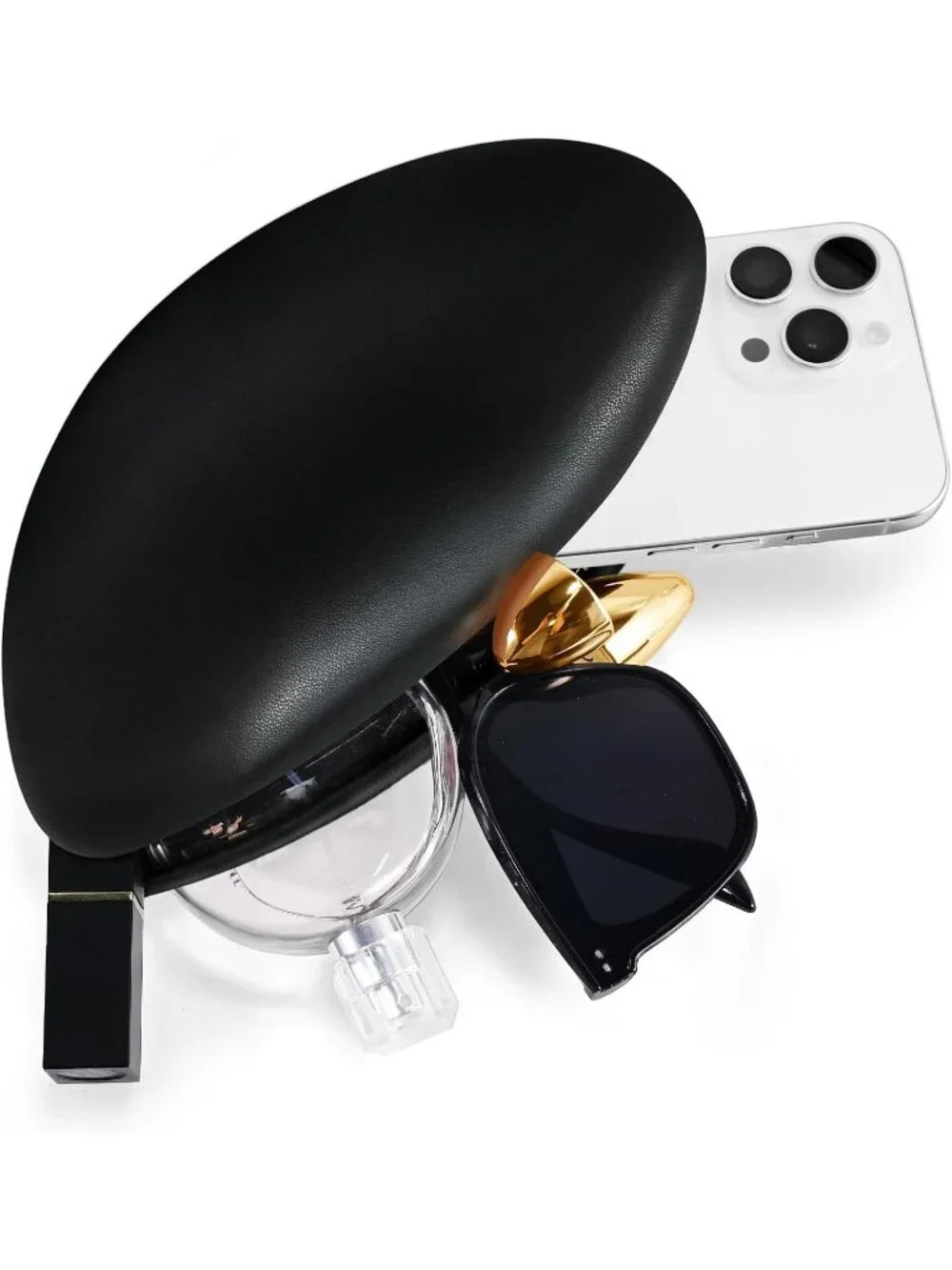 Women's Marble Black Tortoise Shell Acrylic Clutch Purse Gold Evening Handbag